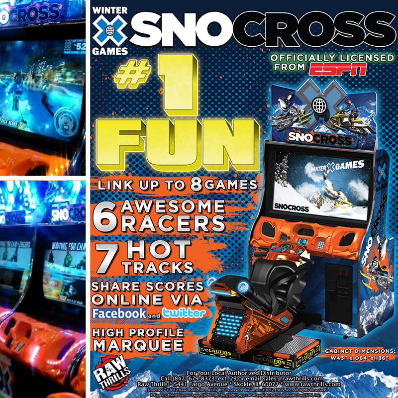 Máquinas recreativas Máquinas Tipo A Winter X Games SnoCross