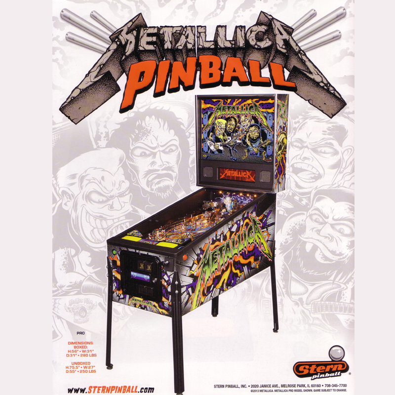 Maquinas recreativas Pinballs Pinball Metallica